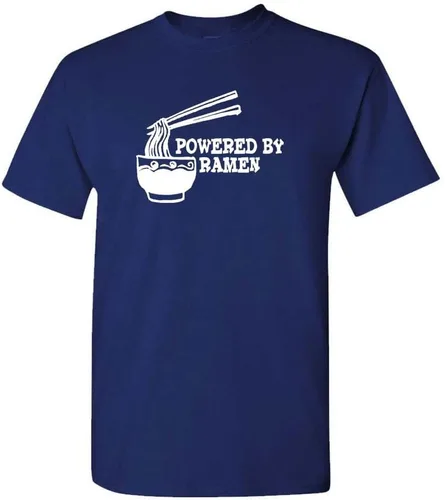 Vista 8 de Powered by Ramen - Food Japanese Anime College - Camiseta Tri-Blend Negro