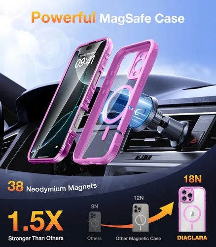 Vista 858 de DIACLARA - Funda transparente compatible con iPhone XR 6.1 pulgadas 2018