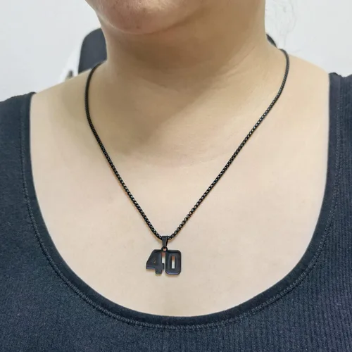 Vista 6 de MUERDOU Number Necklace for Boys Athletes Number Chain Stainless Steel Jersey Pendant Personalized Sports Jewelry Gift for Men Basketball Baseball