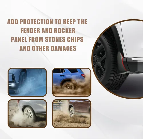 Vista 3 de Muslogy para Honda Pilot 2023 2024 2025 Guardabarros Protectores contra salpicaduras para parachoques delanteros y traseros Accesorios Guardabarros