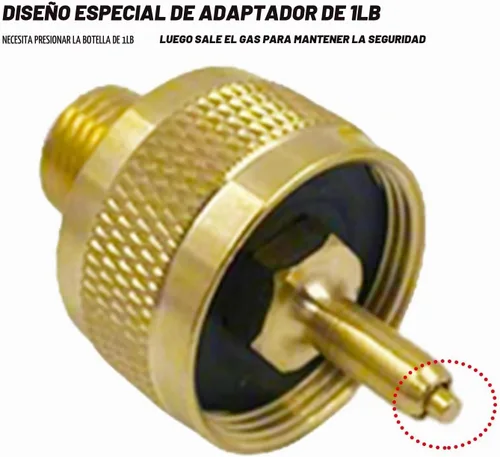 Vista 5 de MENSI Kit convertidor de botellas de tanque de propano de gas con antorcha de malas hierbas, ajuste de 1 libra con 3/8 "NPT, 1/4 "NPT, M12X1.25