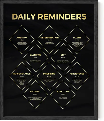 Vista 92 de HAUS AND HUES Pósteres de dinero para hombres – Pósteres motivacionales para oficina, arte de pared de monopolio, carteles inspiradores y en el 1