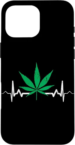 Vista 19 de Weed Heartbeat Pot Cannabis Leaf Marijuana 420 Stoner Gift Case for iPhone 17