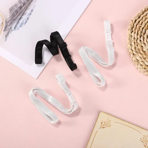 Vista 2 de 3 piezas de banda de cultivos ajustables para banda elástica para mujer, herramienta de cultivos para transformar tu estilo (negro + blanco)
