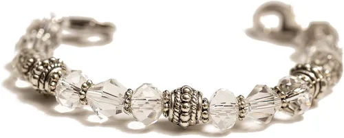 Vista 39 de Pulsera elástica de alerta médica, pulsera de identificación médica de repuesto intercambiable, etiqueta de identificación no incluida, cristales