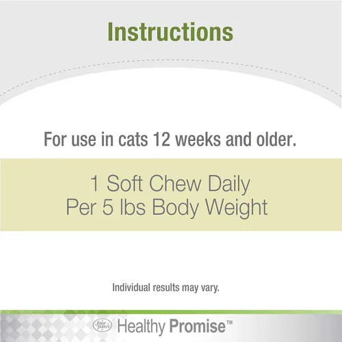 Vista 5 de Four Paws Healthy Promise Pre y probióticos para gatos masticables suaves 90