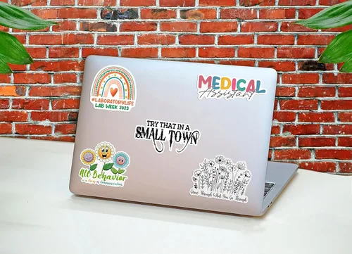 Vista 5 de Calcomanía de música occidental con texto en inglés «Try That in a Small Town», calcomanía para parachoques para automóvil, mujer, accesorio
