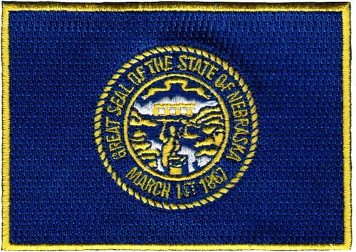 Vista 42 de Parche Bordado de la Bandera del Estado de Minnesota, Emblema MN, Planchado, Versión 2024