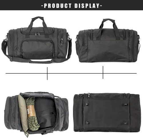 Vista 6 de Bolsa de gimnasio para hombres y mujeres con compartimento para zapatos, deporte, fin de semana, viajes, durante la noche, bolsa de transporte