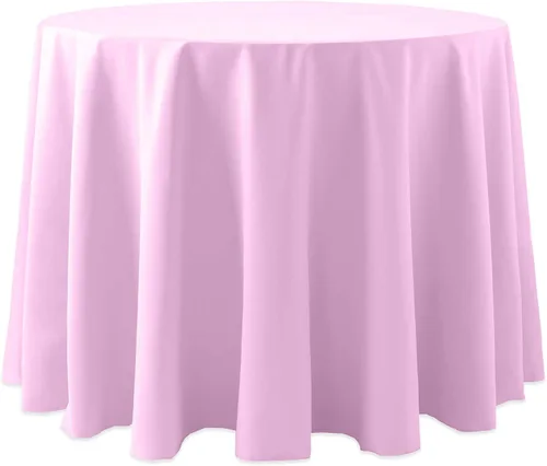 Vista 30 de Ultimate Textile Cotton-Feel - Mantel redondo de 90 pulgadas para comedor, color berenjena, color morado
