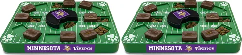 Vista 8 de Pets First NFL Indianapolis Colts Rompecabezas interactivo para perros - Juego de rompecabezas y premios para perros (Paquete de 2)