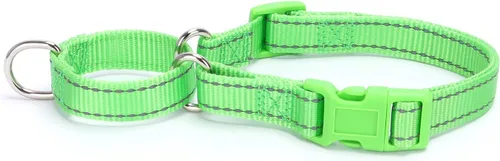 Vista 9 de Serijoars Martingale - Collar para perro, collar ajustable de nailon para entrenamiento, collar martingala reflectante para perros pequeños, Negro
