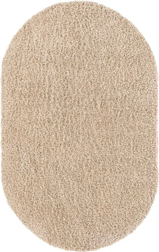 Vista 9 de Unique Loom Colección Davos Shag - Alfombra Lino