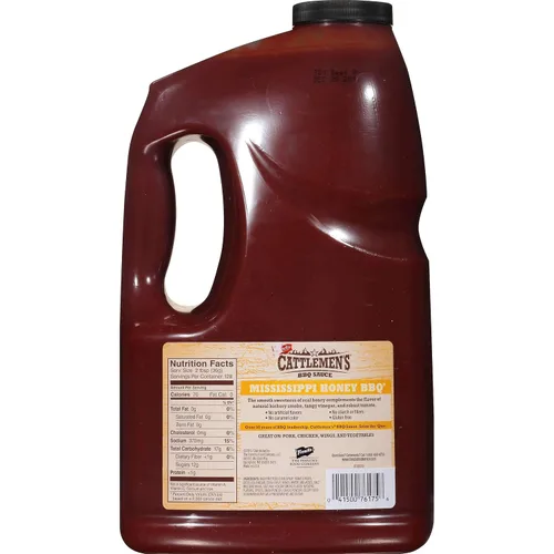 Vista 5 de Cattlemen's Salsa BBQ Miel Mississippi 4 Botellas