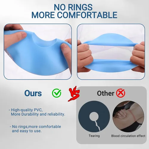Vista 4 de Fundas de fundición para brazo de ducha, funda fundida impermeable, extra grande para adultos, funda reutilizable, suministros para el cuidado