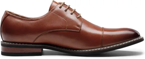 Vista 3 de Bruno Marc Men's Leather Cap Toe Oxford Business Formal Dress Shoes