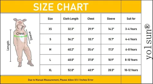 Vista 4 de yolsun Kids Onesie Santa Costume, Cute Christmas Costume Cosplay for Boys&Girls