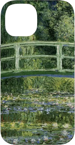 Vista 4 de Monets - Carcasa para iPhone 17 con diseño de lirios de agua y puente japonés
