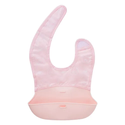 Vista 2 de Babero Plegable Easy Rosa claro