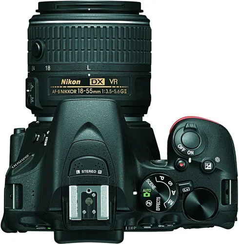 Vista 6 de Nikon D5500 formato DX réflex digital SLR con kit de 18-55 mm VR II (Negro)