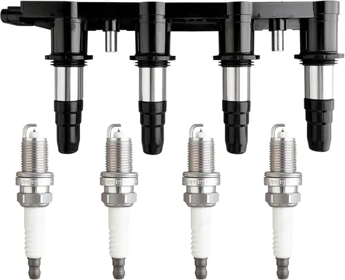 Vista 16 de Juego de 4 bobinas de encendido UF316 90919-02240 y 4 bujías de iridio compatibles con Scion Toyota XA XB Yaris Echo Prius Camry - L4 1.5L