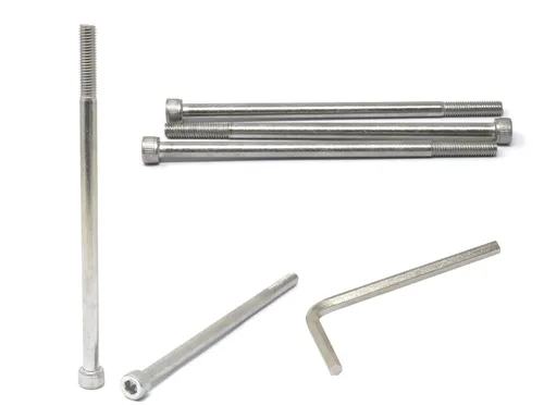 Vista 235 de iexcell Kit de tornillos de cabeza hexagonal de acero inoxidable 304, 100 unidades M2 x 0.157 in, paso de rosca de 0.016 in
