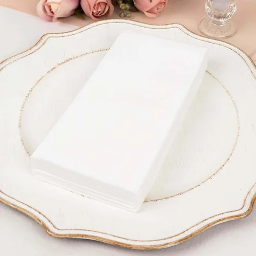 Vista 24 de Efavormart - Paquete de 20 servilletas de papel Airlaid de papel suave con tacto de lino rosa rubor de oro rosa, altamente absorbentes Rosa (Blush)