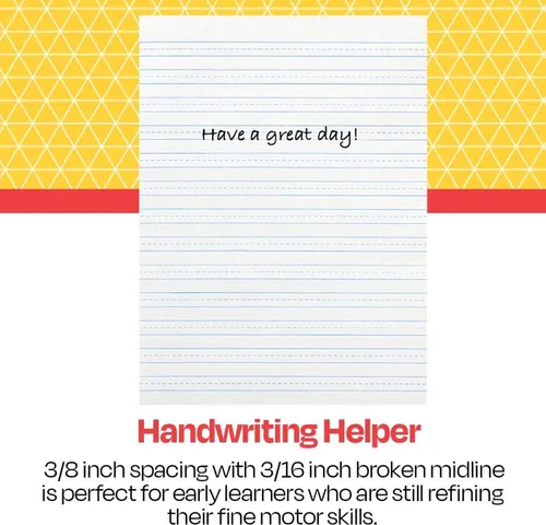 Vista 7 de School Smart-85353 Papel de escritura Skip-A-Line con renglones, renglón de 9.5 mm en sentido corto, 8 x 10-1/2 pulgadas, blanco, paquete de 500
