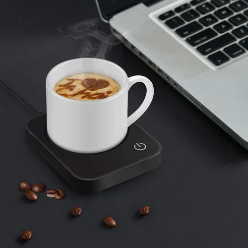 Vista 8 de Calentador de taza de café, calentador inteligente de tazas para escritorio, 3 controles de temperatura y apagado automático, calentador eléctrico