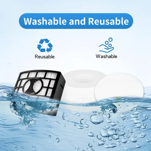 Vista 5 de Rodillo de cerdas blandas para filtro de espuma Hepa, piezas de repuesto compatibles con Shark DuoClean NV800 NV800W NV801 NV801Q NV803 UV810