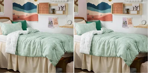 Vista 20 de Bedsure - Juego de edredón floral lindo, juego de ropa de cama tamaño King 04 - Gris claro