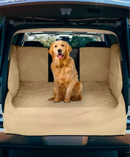 Vista 9 de Funda acolchada para perro, para la zona de carga de SUV, ajuste universal, para cualquier mascota. La funda duradera cubre y protege tu vehículo