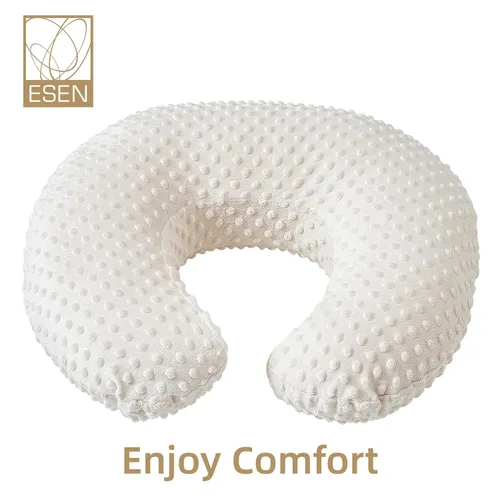 Vista 2 de ESEN Almohada de lactancia y posicionador corporal para lactancia materna y alimentación con biberón, almohadas ultrasuaves para lactancia materna