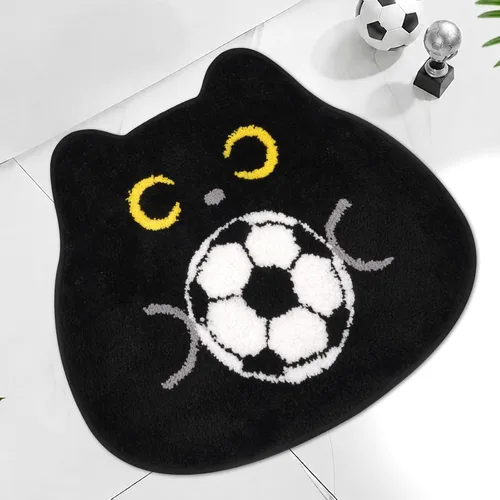 Vista 9 de Alfombra de baño – Alfombra de baño, alfombra de gato negro, tapete de baño de gato, tapete de baño antideslizante para baño, cocina, dormitorio