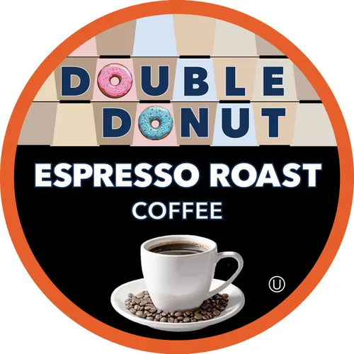 Vista 36 de Double Donut Coffee Cápsulas de Café Half Caff, Cápsulas de Café de Media Cafeína de Porción Individual para Cafeteras Keurig K Cup, Tostado Medio