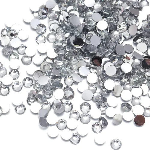 Vista 4 de Juego de diamantes de imitación de varios tamaños de 0.118 in, 0.157 in y 0.197 in para uñas, manualidades, diamantes de imitación de cristal