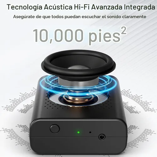 Vista 2 de Amplificador de voz inalámbrico con micrófono de solapa inalámbrico, sistema PA, micrófono omnidireccional inalámbrico portátil con clip con altavoz