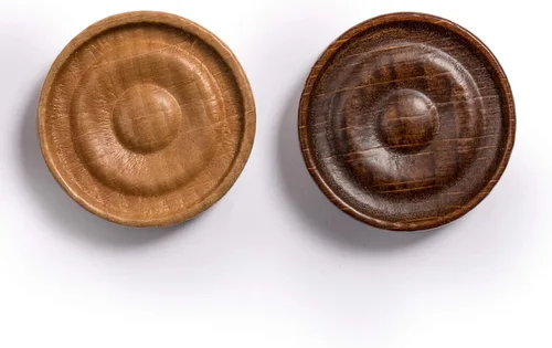 Vista 6 de Husaria - Piezas de madera de estilo italiano con crestas apilables y bolsa de cordón, 40 piezas