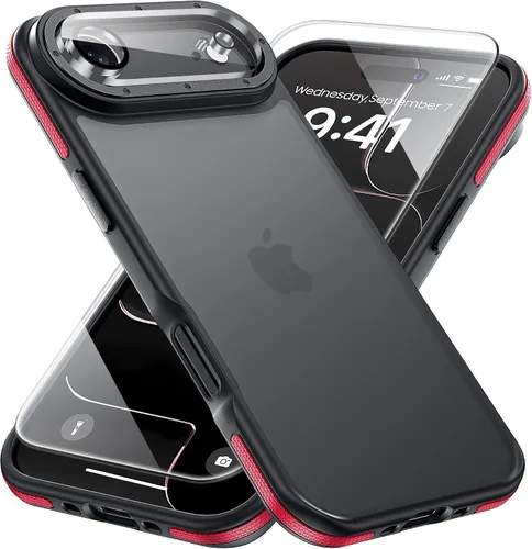 Vista 122 de Yriklso 3 en 1 Funda Magnética Fuerte para iPhone Air, 1X Protector de Pantalla + 1X Protector de Lente de Cámara, Cubierta Protectora a Prueba