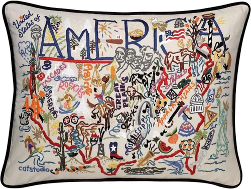 Vista 19 de Catstudio Portland (Oregon) - Almohada decorativa bordada
