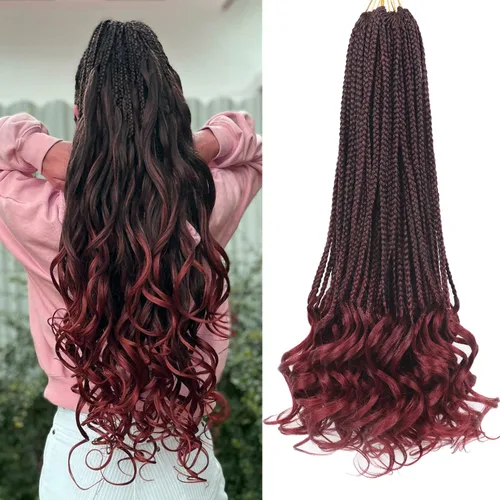 Vista 71 de Cabello para Trenzas Rizo Francés Color 1 Trenzas de Ganchillo Rizo Francés 10 Pulgadas Trenzas de Caja Cabello de Ganchillo para Mujeres y Niños