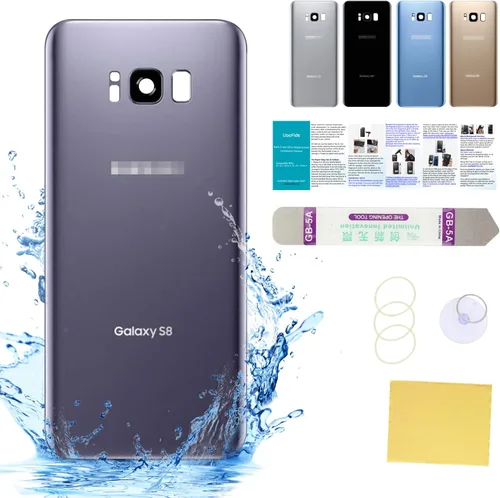 Vista 82 de Compatible con Samsung Galaxy Note 8 - Carcasa trasera de repuesto de cristal de 6.3 pulgadas, SM-N950, todos los portadores con manual de Negro