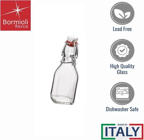 Vista 3 de Bormioli Rocco – Botella de Swing de 12.5CL (4.25 onzas) - Transparente