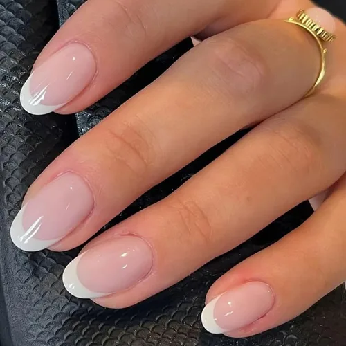 Vista 11 de UNA GELLA Uñas postizas de almendra completa, 600 uñas postizas a presión, puntas de uñas de gel preformadas para uñas acrílicas de almendra de Claro