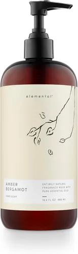 Vista 5 de ILLUME Elemental Collection, vidrio natural de hoja de cedro cítrico, vela de 11.5 onzas, 11.5 onzas, rojo