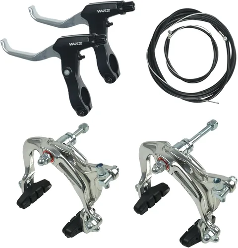 Vista 10 de FOMTOR Juego de pinzas de freno C para bicicleta, freno trasero y delantero, aleación de aluminio, freno lateral para MTB, bicicleta de montaña