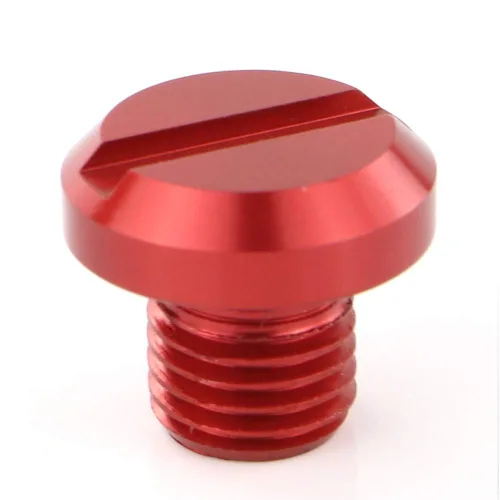 Vista 2 de Xitomer Tapones de corte de espejo M8x1.25 (aleación de aluminio, rojo)