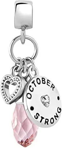 Vista 2 de Chili Jewelry Enero - Diciembre - Dije de piedra natal de lágrima para regalo de feliz cumpleaños compatible con pulseras Pandora Charms Metal