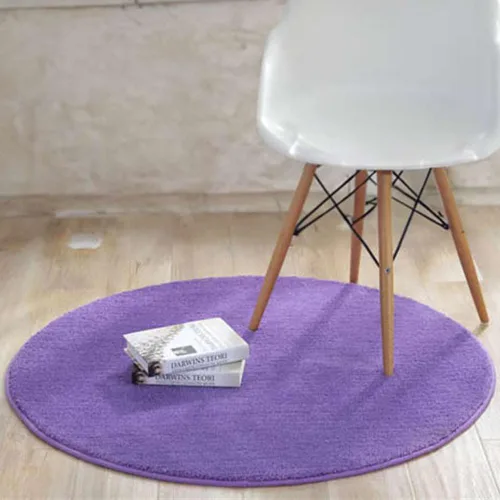 Vista 15 de Reyox Tapete de felpa suave para silla de oficina, tapete redondo antideslizante para oficina y hogar, alfombra absorbente para guardería
