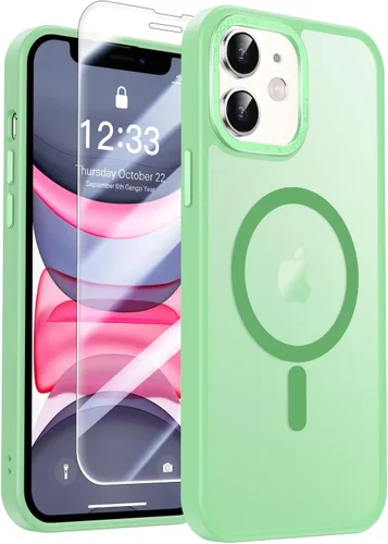 Vista 34 de SEXYMOM Funda magnética para iPhone 11 con protector de pantalla, compatible con carga inalámbrica, prueba de caídas de grado militar de 21 pies, a